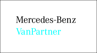 Mercedes Benz VanPartner Label Werbeartikel Minimalgroesse Kontur